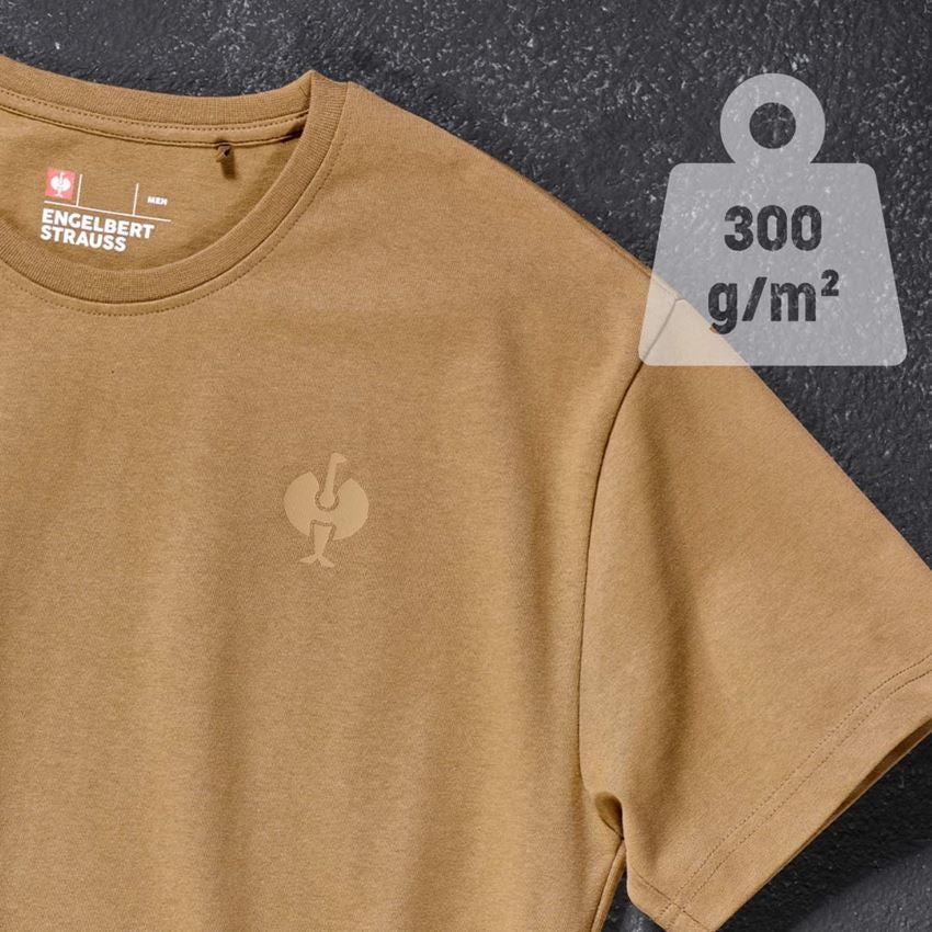 T-Shirts, Pullover & Skjorter: T-shirt heavy e.s.iconic + mandelbrun 2