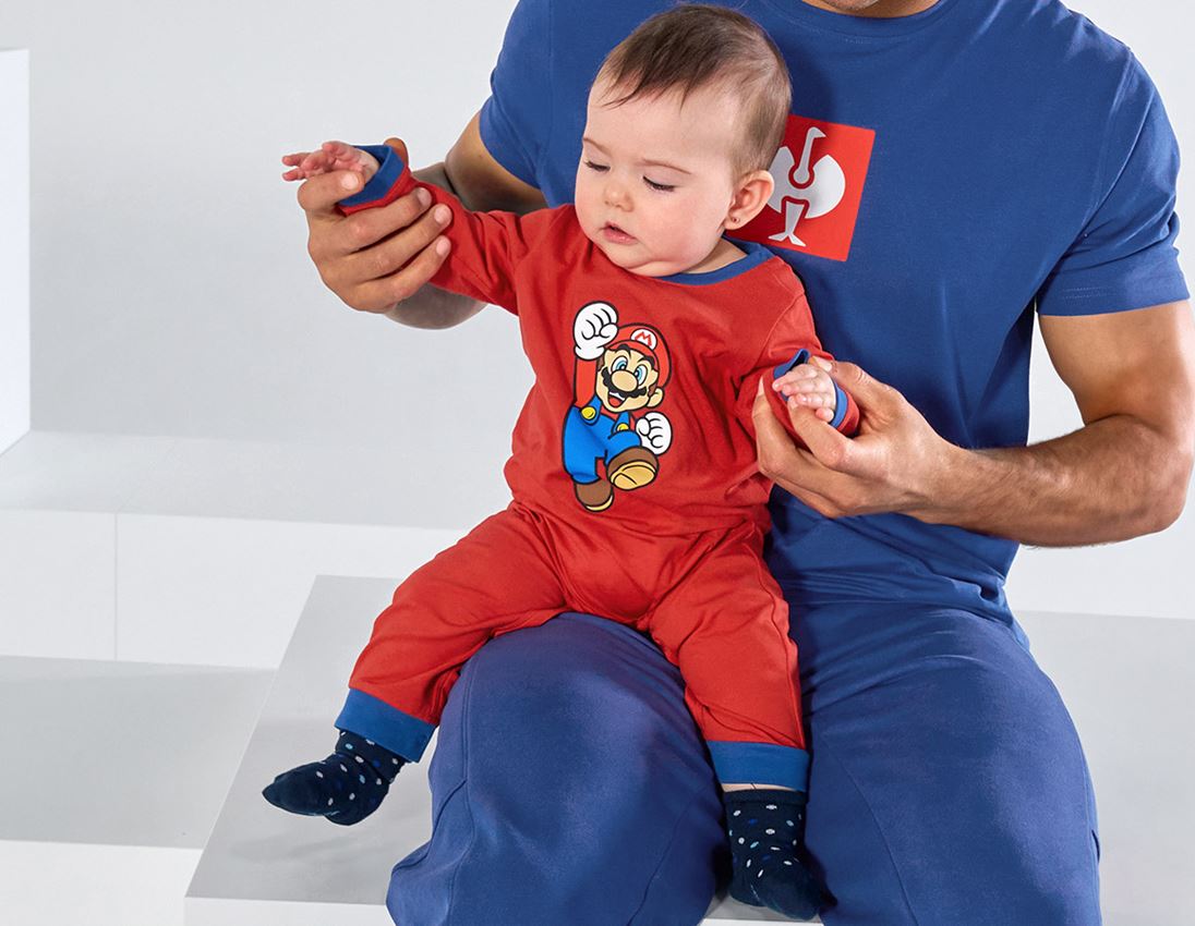 Samarbejde: Super Mario baby-body + strauss rød 1
