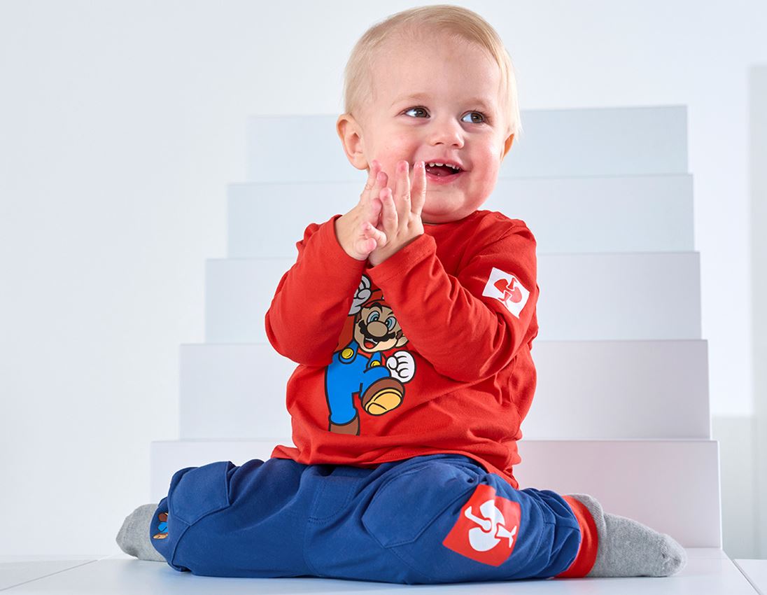 Samarbejde: Super Mario pyjamassæt, baby + alkaliblå/strauss rød 1