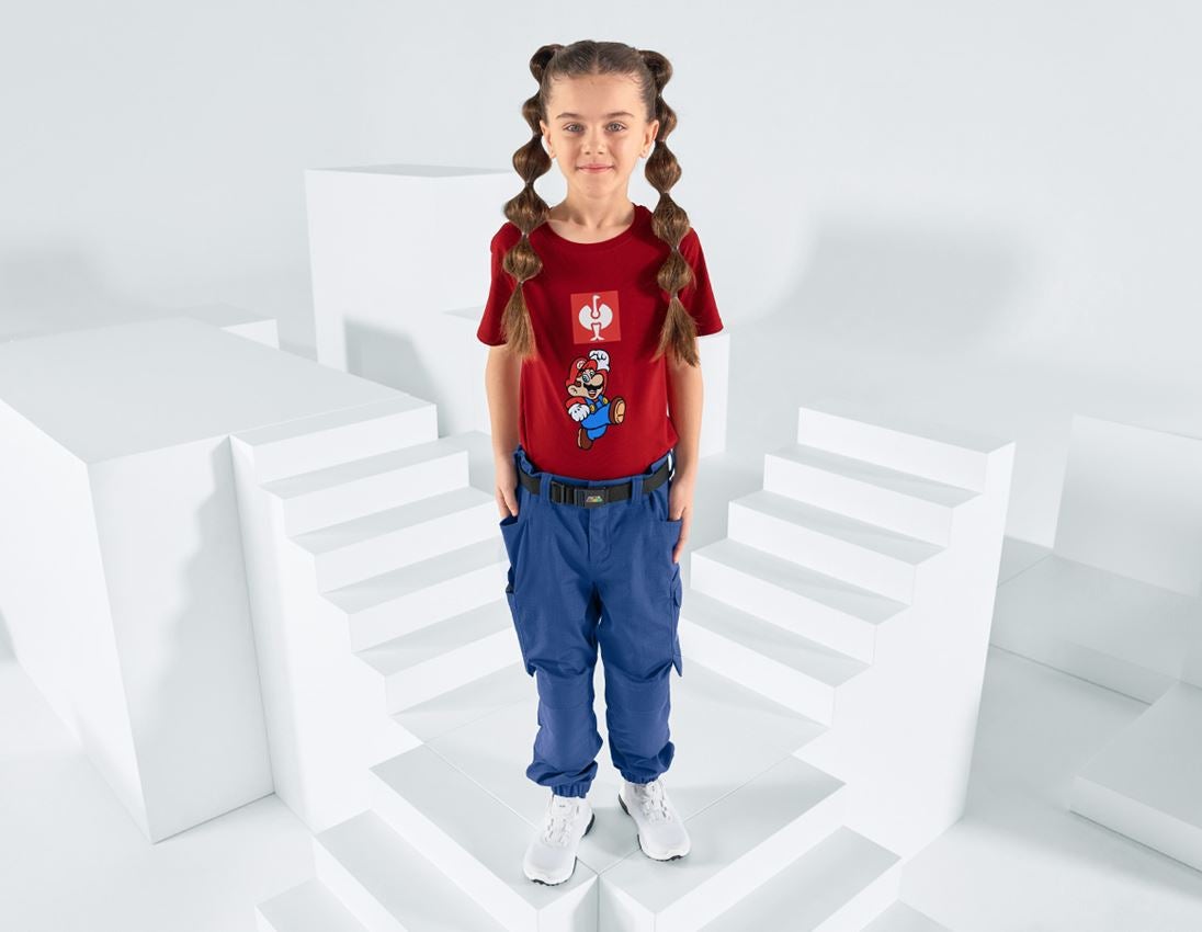 Samarbejde: Super Mario T-shirt, børne + ildrød 1