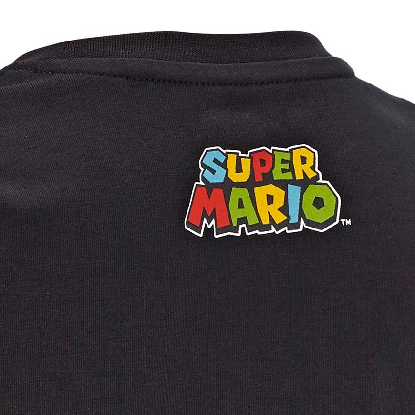 T-Shirts, Pullover & Skjorter: Super Mario T-shirt, børne + sort 2