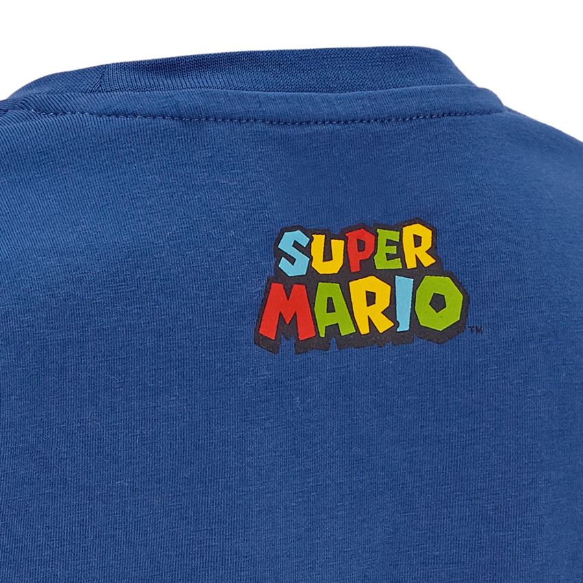 T-Shirts, Pullover & Skjorter: Super Mario T-shirt, børne + alkaliblå 2