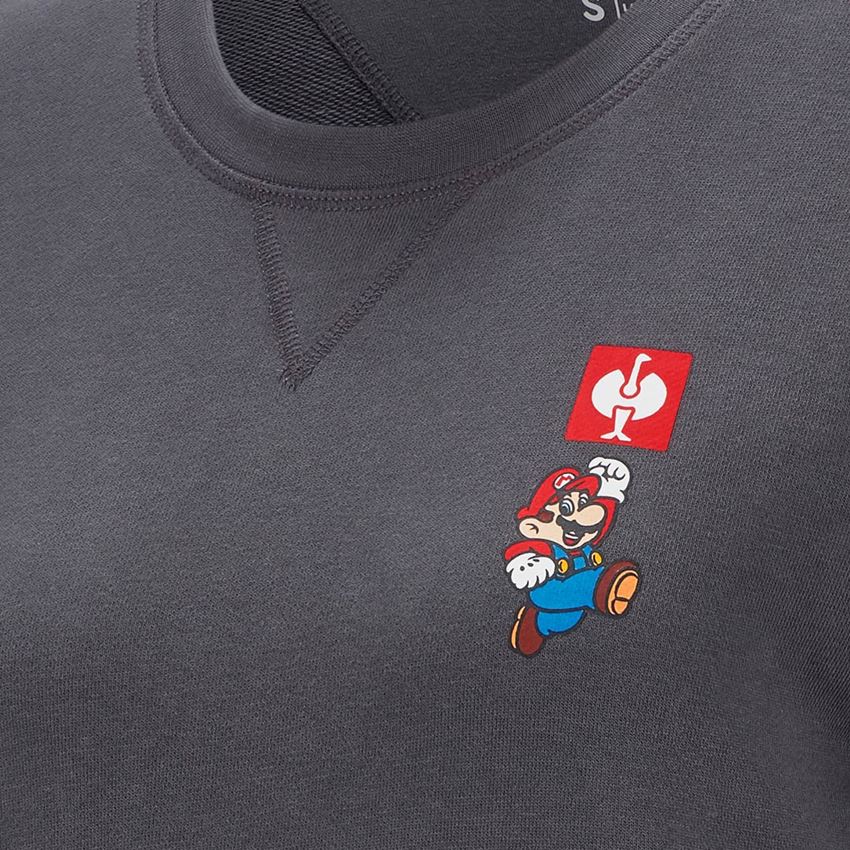 Shirts, Pullover & more: Super Mario Sweatshirt, ladies' + anthracite 2
