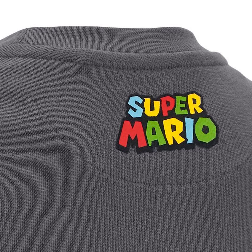 T-Shirts, Pullover & Skjorter: Super Mario sweatshirt, børn + antracit 2
