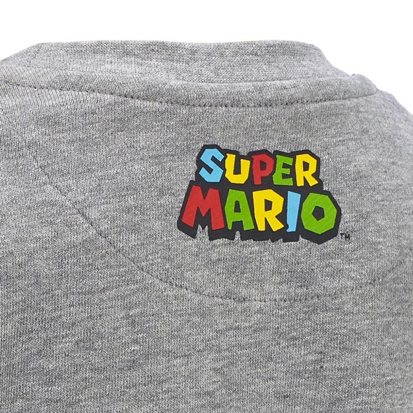 Samarbejde: Super Mario sweatshirt, børn + gråmeleret 2