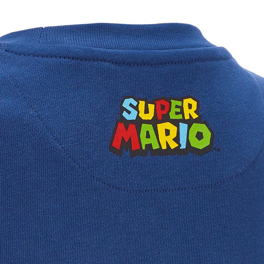 Samarbejde: Super Mario sweatshirt, børn + alkaliblå 2