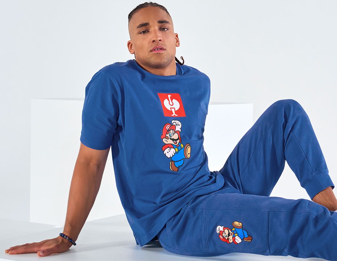 Shirts, Pullover & more: Super Mario T-Shirt, men's + alkaliblue 3