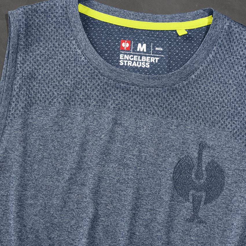 T-Shirts, Pullover & Skjorter: Atletik-shirt seamless e.s.trail + dybblå melange 2