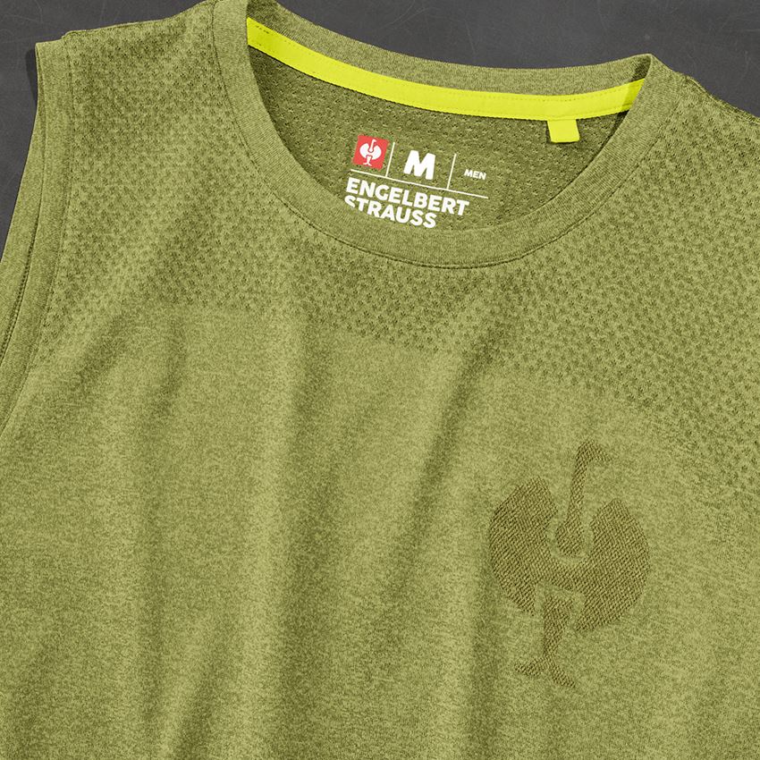 Beklædning: Atletik-shirt seamless e.s.trail + enebærgrøn melange 2