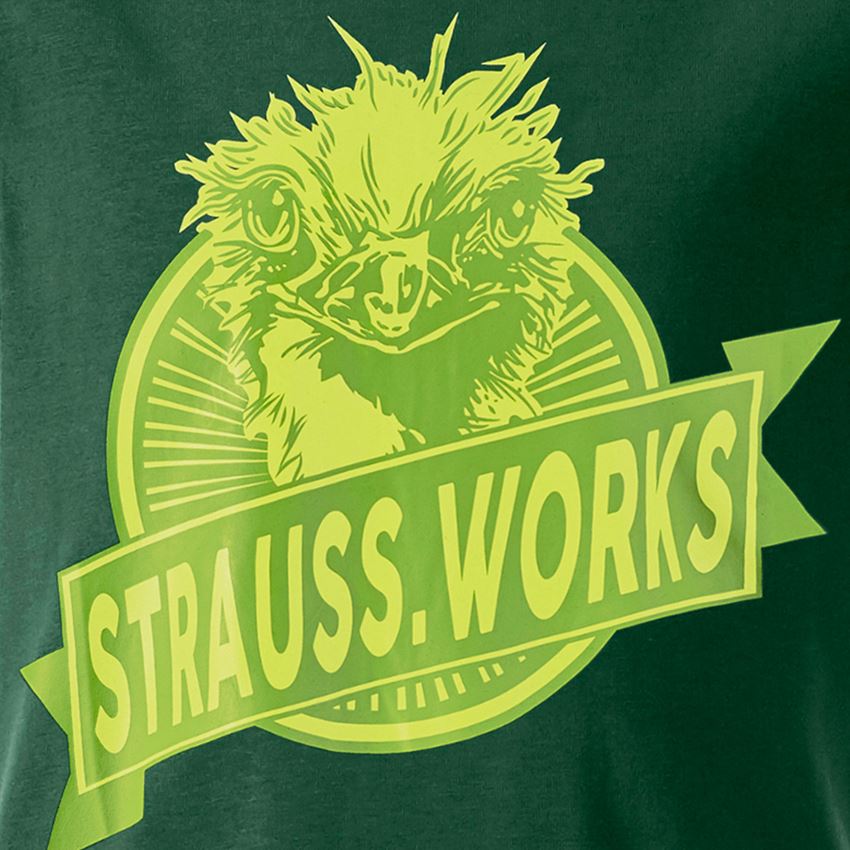 Beklædning: e.s. T-shirt strauss works, børne + grøn 2
