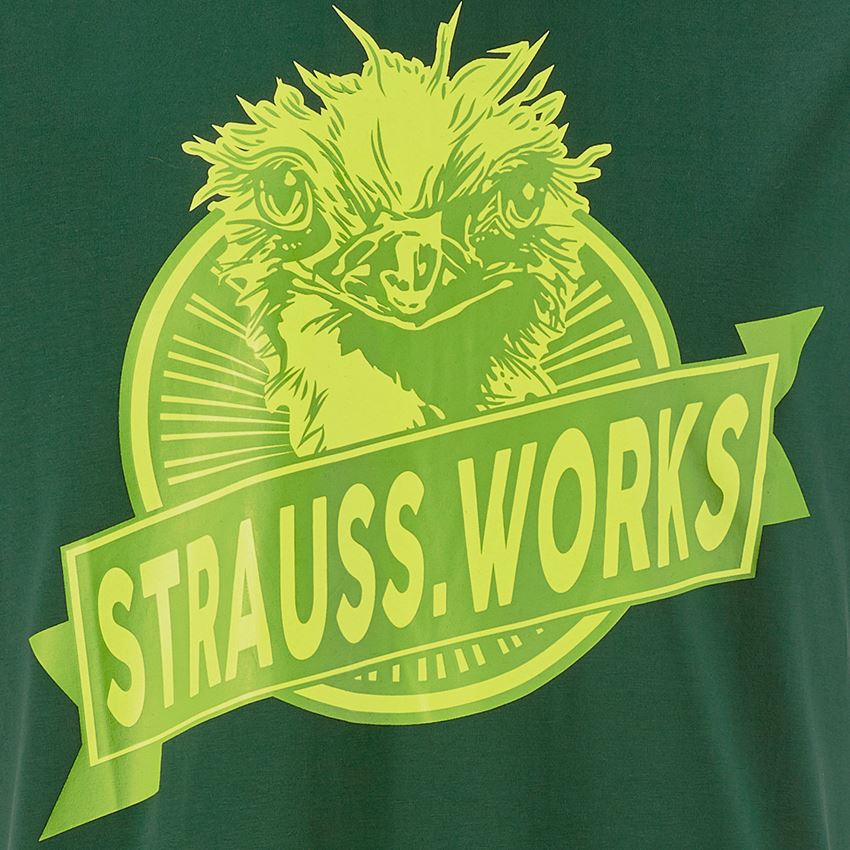 Beklædning: e.s. T-shirt strauss works + grøn 2