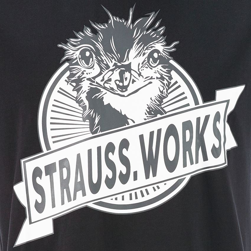 Beklædning: e.s. T-shirt strauss works + sort/hvid 2