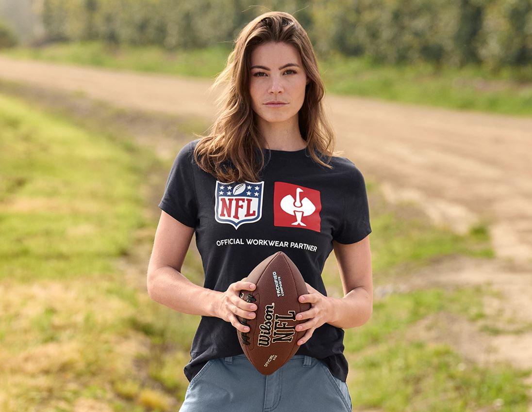 Clothing: NFL T-Shirt cotton, ladies + black 2