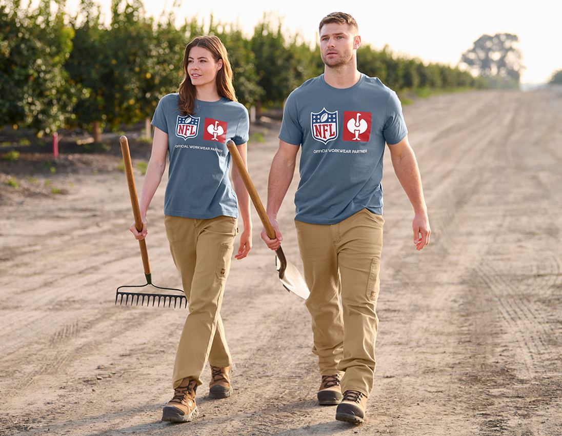 Samarbejde: NFL T-Shirt cotton, ladies + oxidblå 2