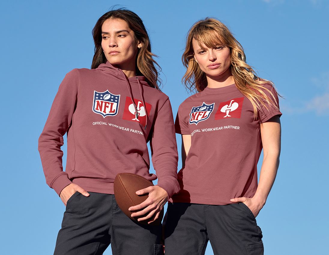 Samarbejde: NFL T-Shirt cotton, ladies + oxidrød 2