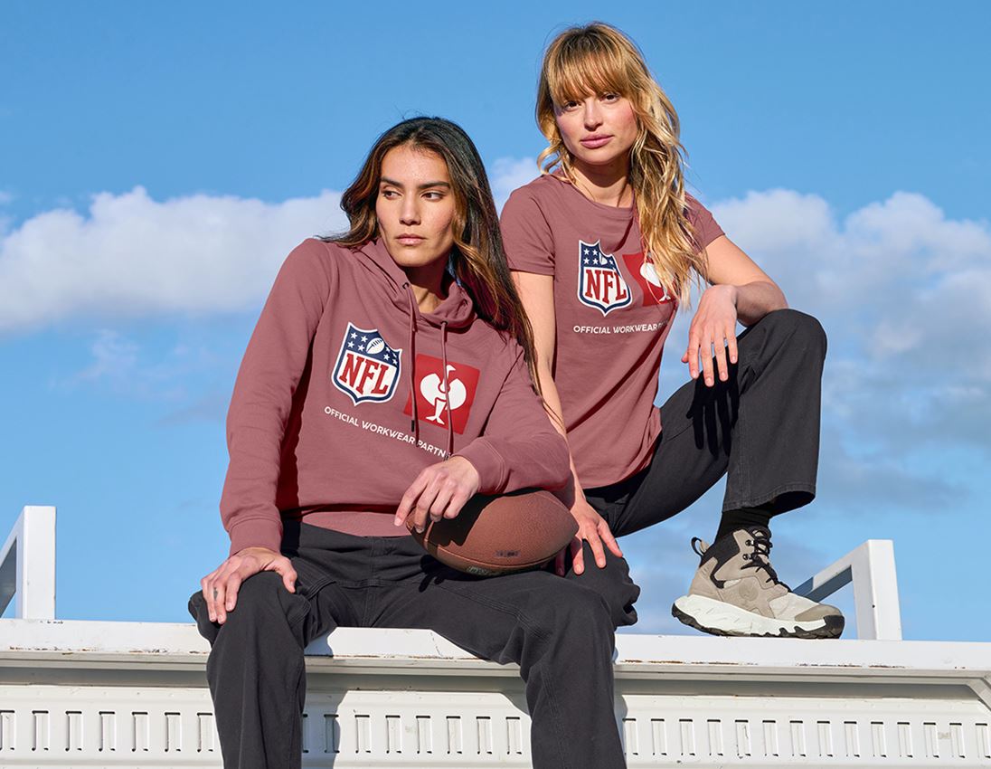 Samarbejde: NFL T-Shirt cotton, ladies + oxidrød 3