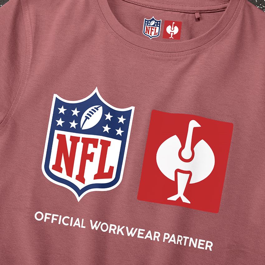 Samarbejde: NFL T-Shirt cotton, ladies + oxidrød 2