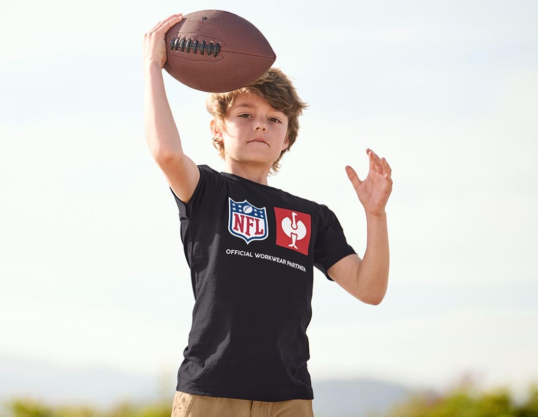 T-Shirts, Pullover & Skjorter: NFL T-Shirt cotton, kids + sort 1