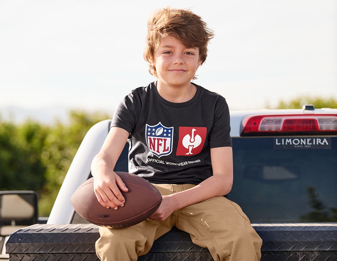 Clothing: NFL T-Shirt cotton, kids + black 3