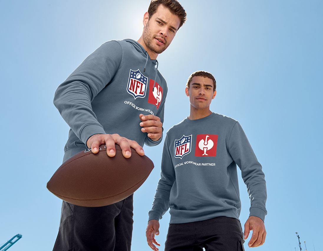 Samarbejde: NFL Sweatshirt cotton + oxidblå 2