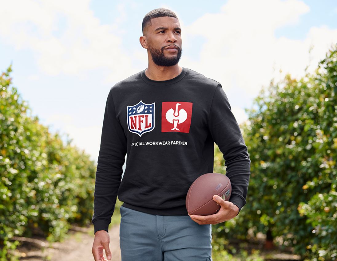 Samarbejde: NFL Sweatshirt cotton + sort 1