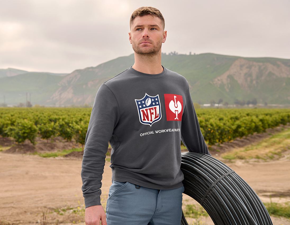 Samarbejde: NFL Sweatshirt cotton + karbongrå 1