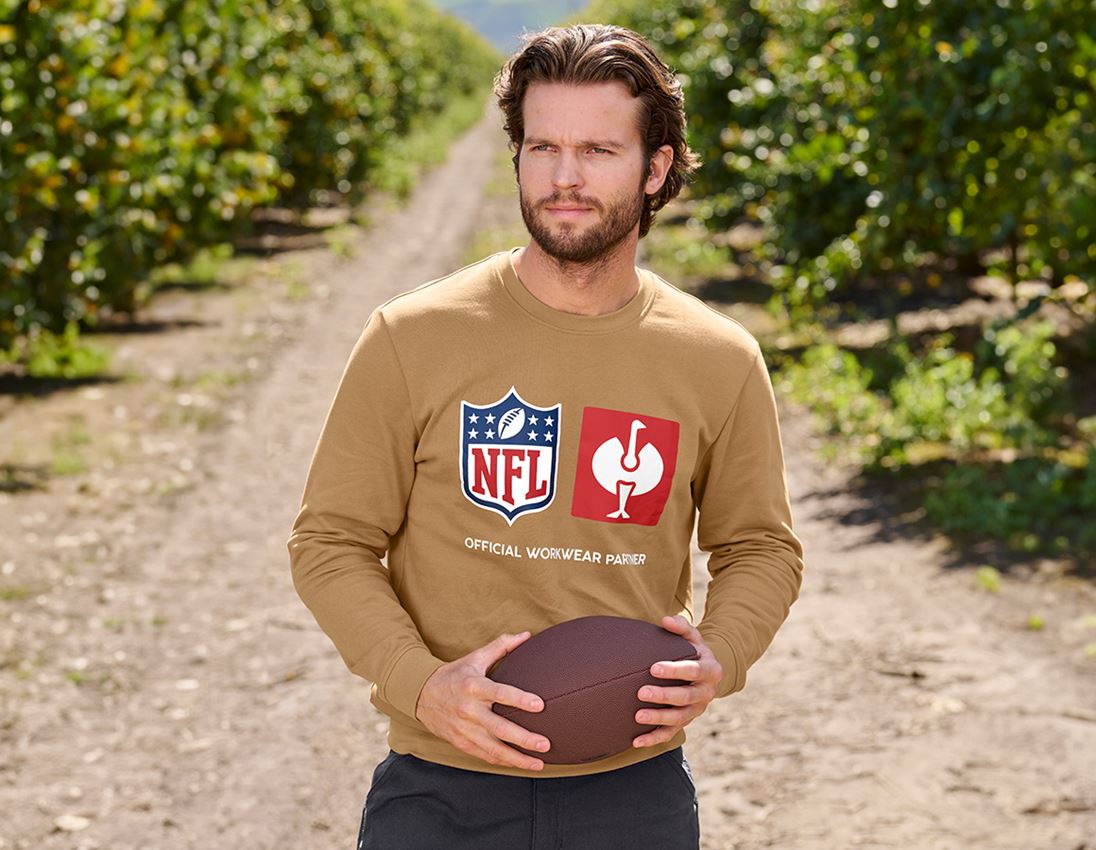 Samarbejde: NFL Sweatshirt cotton + mandelbrun 1