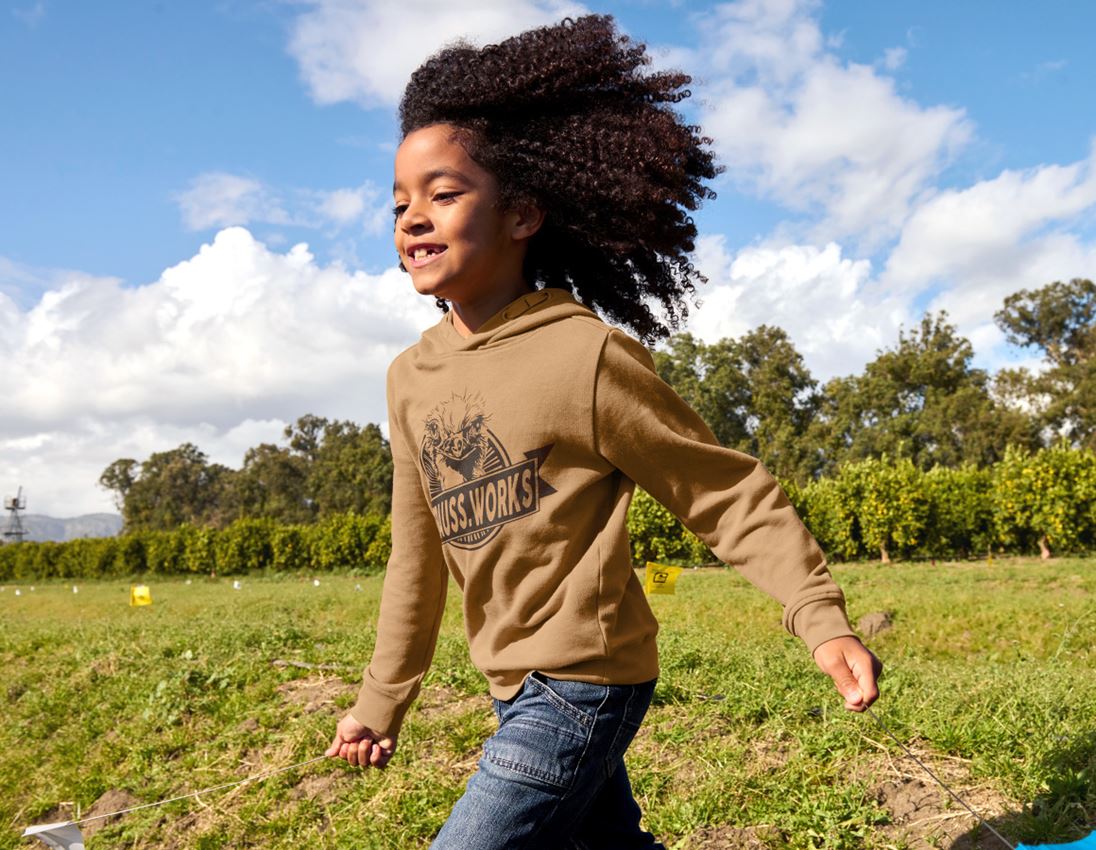 Clothing: Hoody sweatshirt e.s.iconic works, children's + almondbrown 1