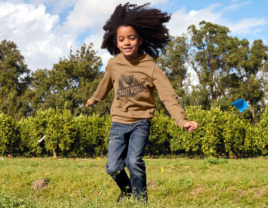 Clothing: Hoody sweatshirt e.s.iconic works, children's + almondbrown 3