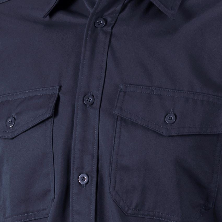 Tømrer / Snedker: Arbejdsskjorter e.s.classic, langærmet + mørkeblå 2