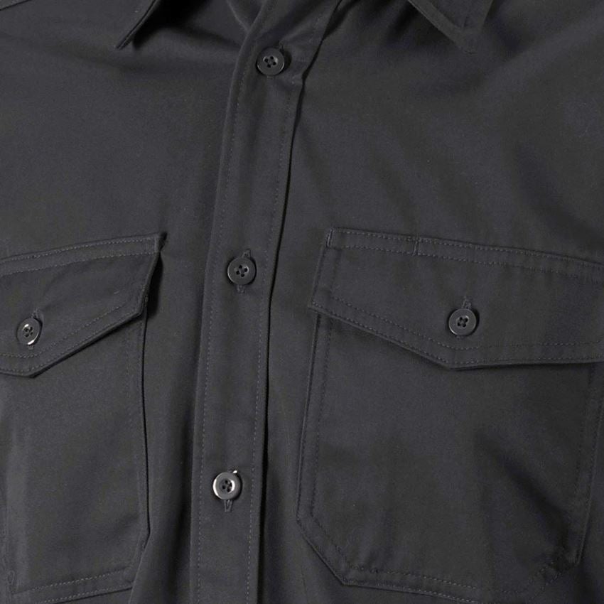 T-Shirts, Pullover & Skjorter: Arbejdsskjorter e.s.classic, langærmet + sort 2