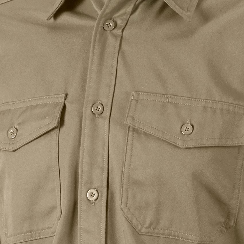 T-Shirts, Pullover & Skjorter: Arbejdsskjorter e.s.classic, langærmet + kaki 2