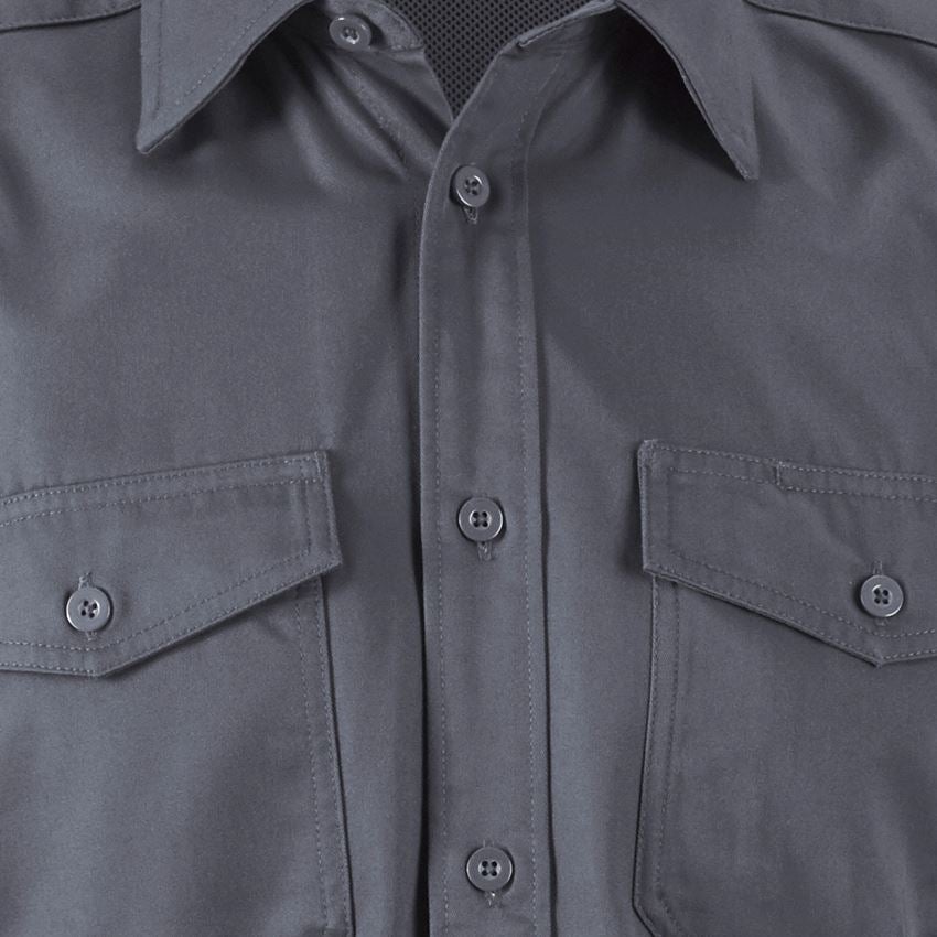 Shirts, Pullover & more: Work shirt e.s.classic, short sleeve + grey 2