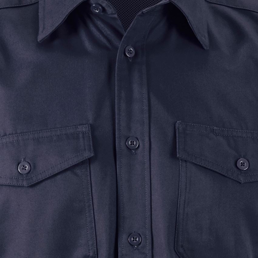 T-Shirts, Pullover & Skjorter: Arbejdsskjorter e.s.classic, korte ærmer + mørkeblå 2