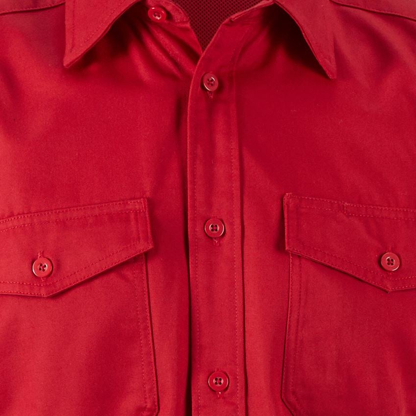 Tømrer / Snedker: Arbejdsskjorter e.s.classic, korte ærmer + rød 2
