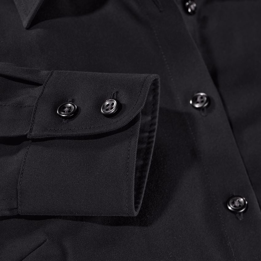 Shirts, Pullover & more: e.s. Business blouse cotton str. lad. regular fit + black 2