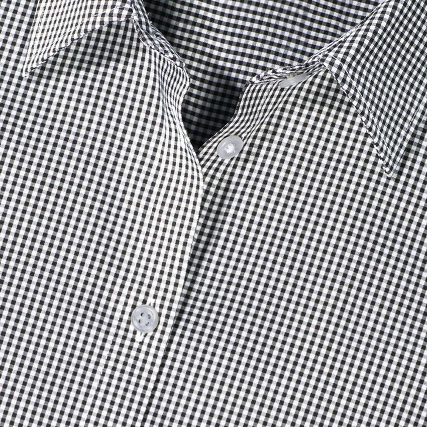 T-Shirts, Pullover & Skjorter: e.s. Businessbluse cotton stretch dam. regular fit + sort ternet 2