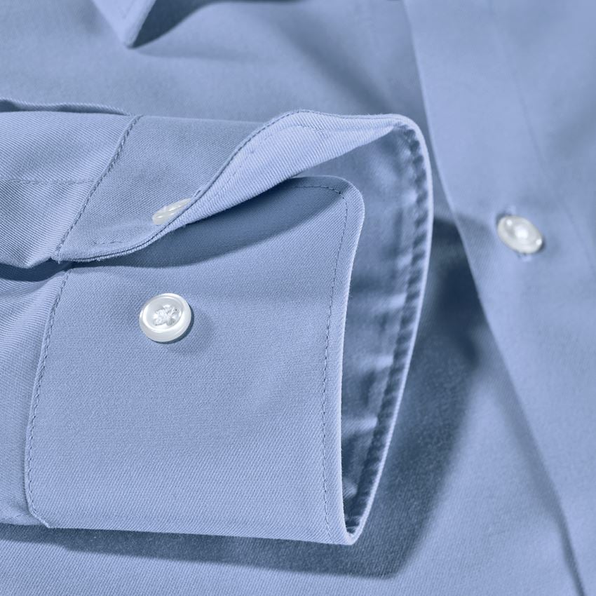 T-Shirts, Pullover & Skjorter: e.s. Business skjorte cotton stretch, slim fit + frostblå 3