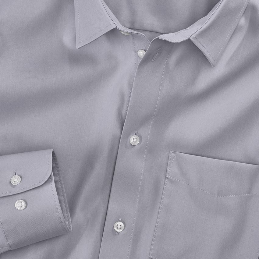 T-Shirts, Pullover & Skjorter: e.s. Business skjorte cotton stretch, regular fit + tågegrå 3
