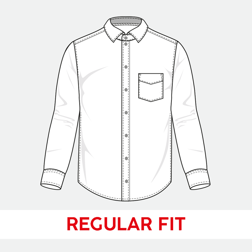 T-Shirts, Pullover & Skjorter: e.s. Business skjorte cotton stretch, regular fit + frostblå 2