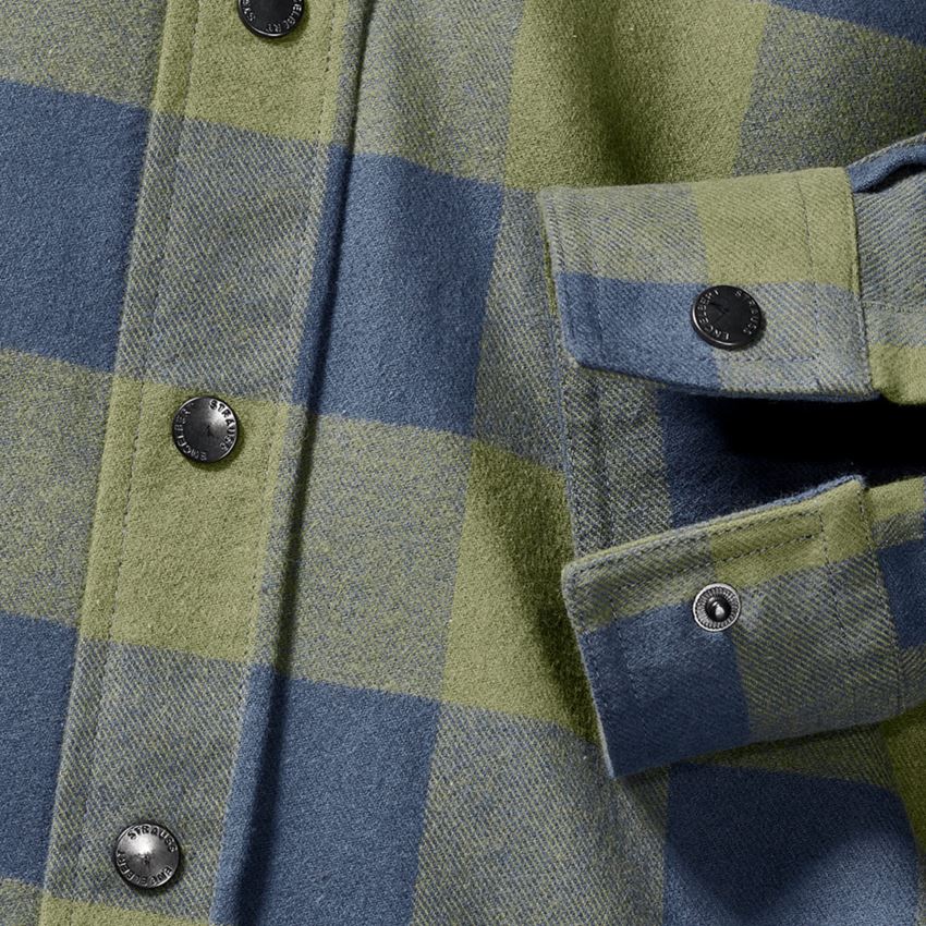 T-Shirts, Pullover & Skjorter: Karo skjorte e.s.iconic + bjerggrøn/oxidblå 2