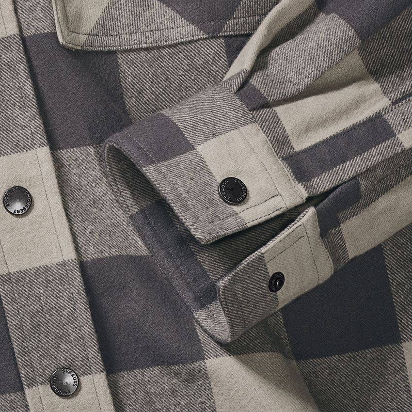 T-Shirts, Pullover & Skjorter: All-season karo skjorte e.s.iconic + delfingrå/karbongrå 2