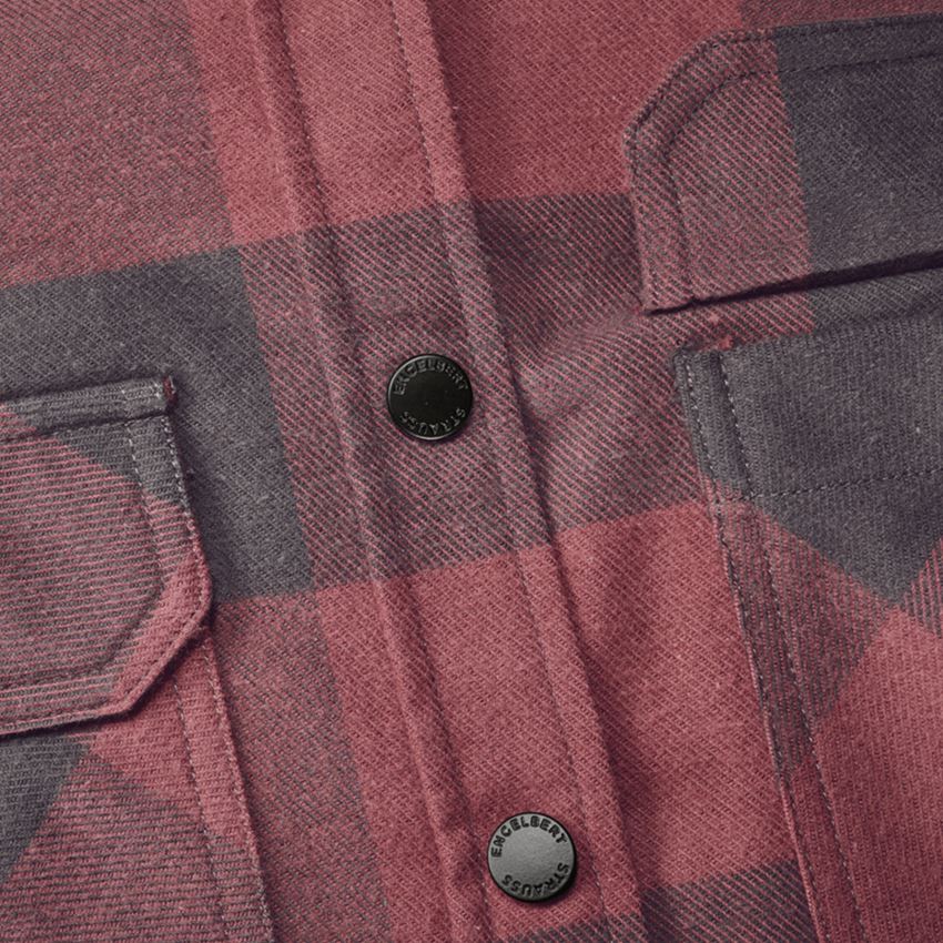 Clothing: Check shirt e.s.iconic, ladies' + oxidred/carbongrey 2