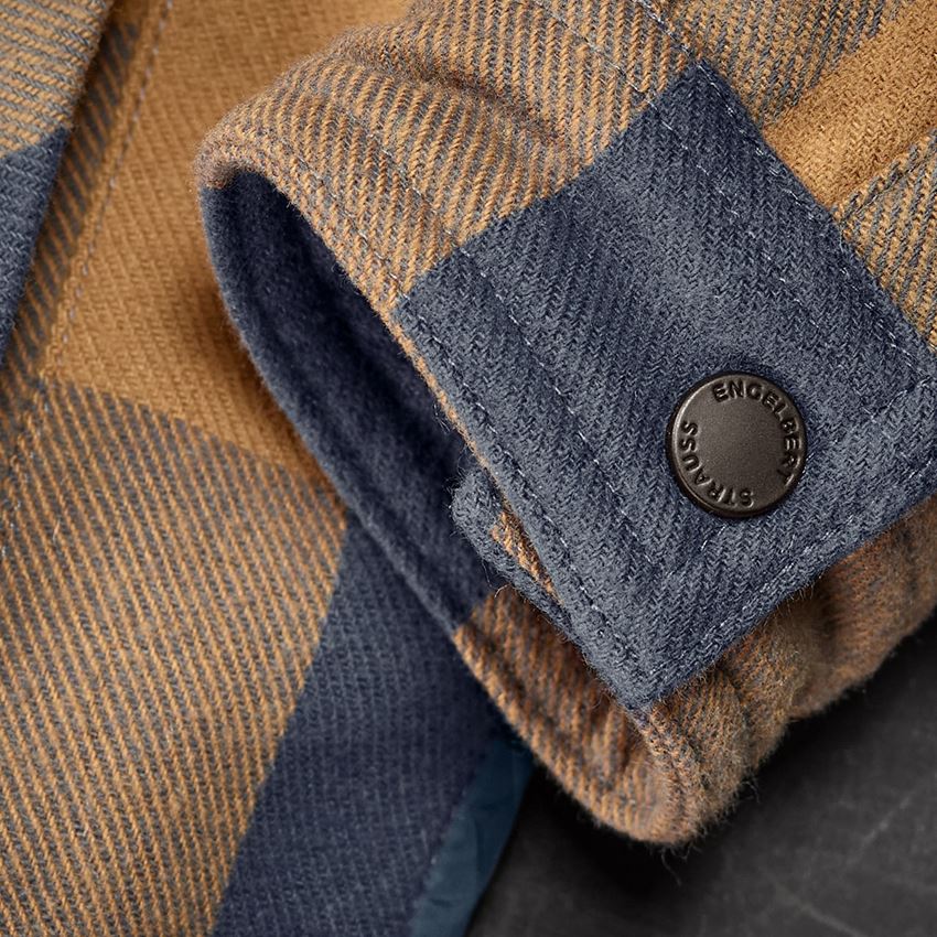 Clothing: Allseason check shirt e.s.iconic, children's + almondbrown/oxidblue 2