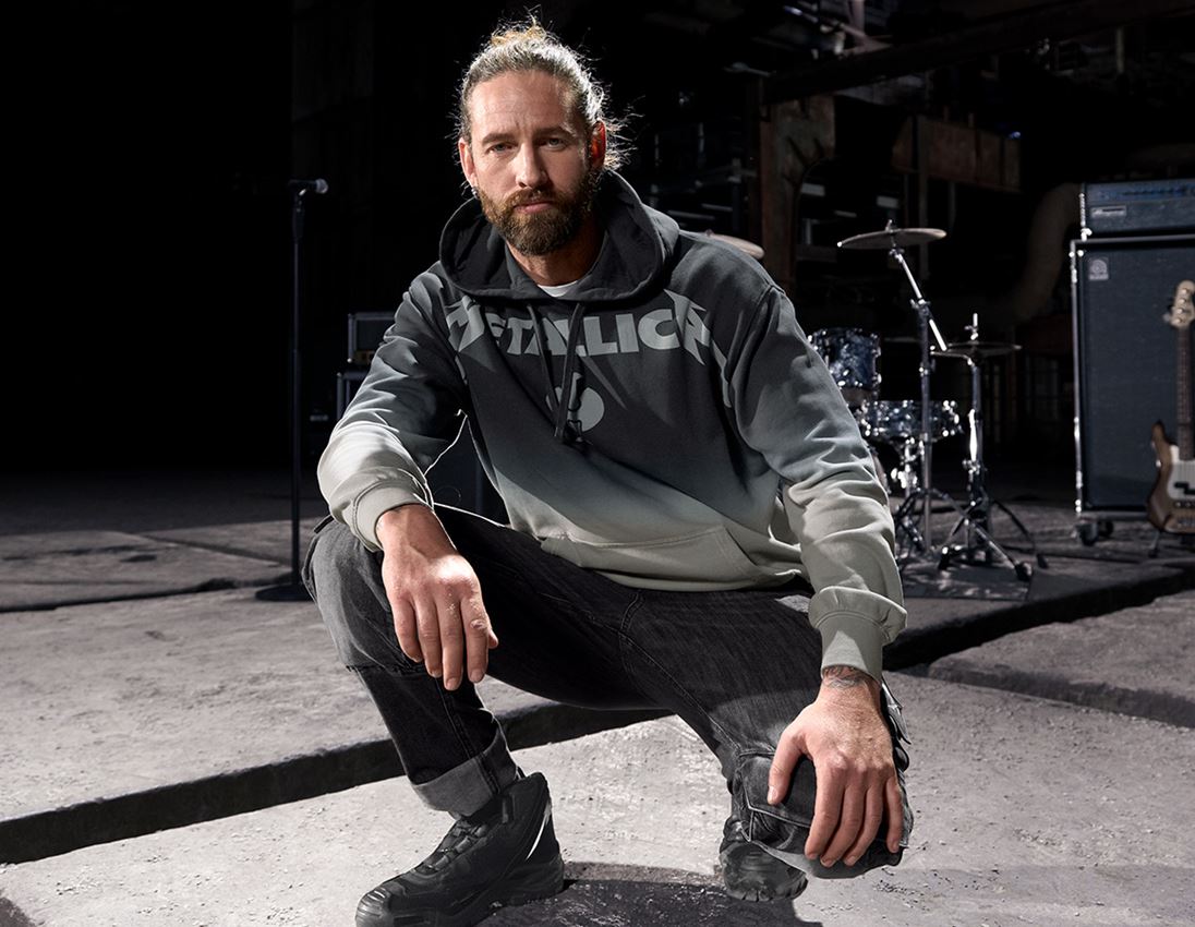 Beklædning: Metallica cotton hoodie, men + sort/granit 1