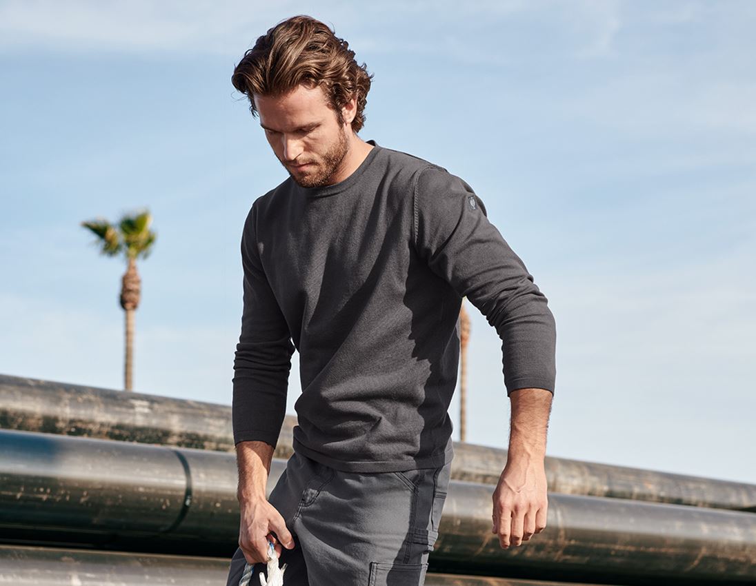 T-Shirts, Pullover & Skjorter: Strikpullover e.s.iconic + karbongrå 2