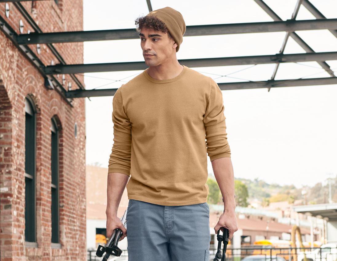 T-Shirts, Pullover & Skjorter: Strikpullover e.s.iconic + mandelbrun 4