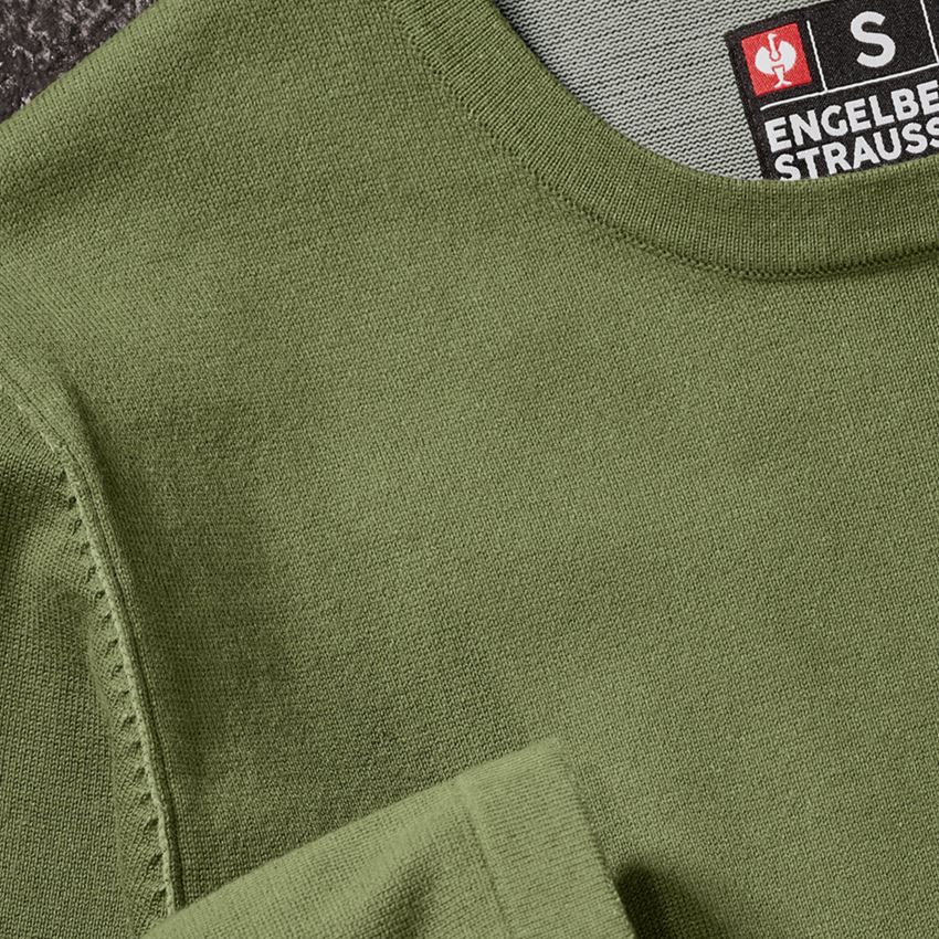 Knitted pullover e.s.iconic mountaingreen | Engelbert Strauss
