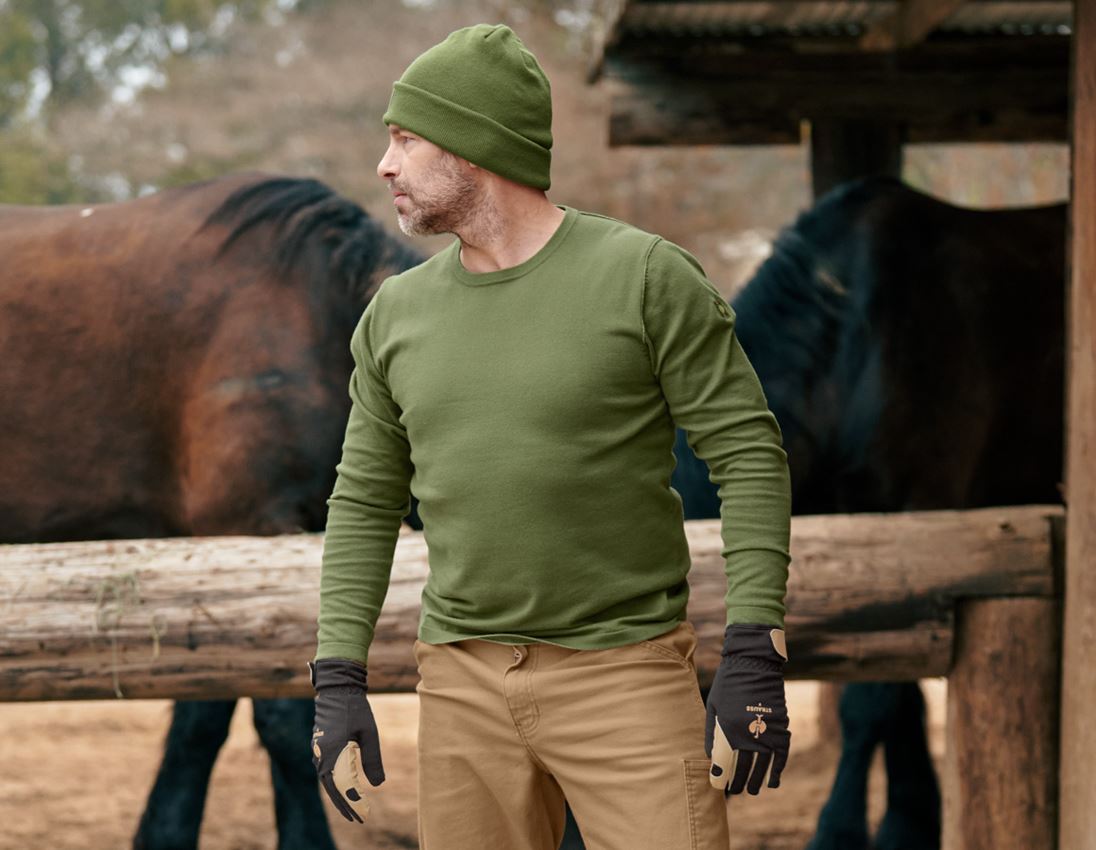 T-Shirts, Pullover & Skjorter: Strikpullover e.s.iconic + bjerggrøn