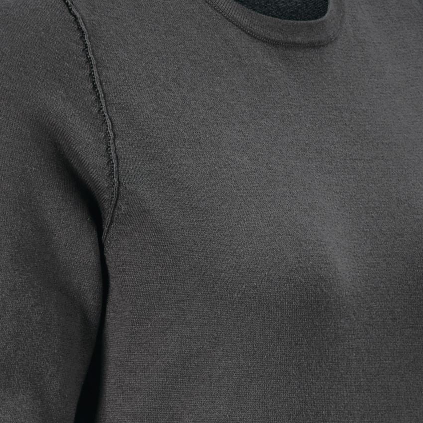 Clothing: Knitted pullover e.s.iconic, ladies' + carbongrey 2